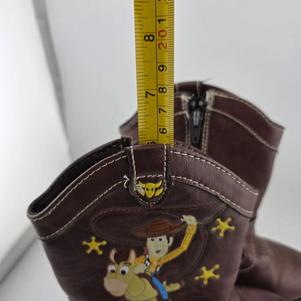 Disney Toy Story Woody Bullseye Cowboy Boots Toddler Size 7 Brown FAIR Western
